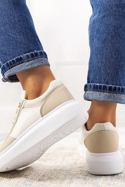 Beige Selma women's sneakers