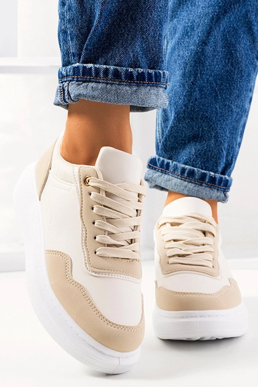Beige Selma women's sneakers
