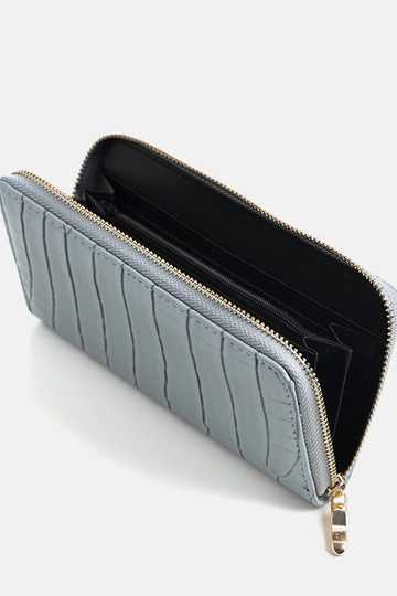Blue lacquered Spangler wallet 2