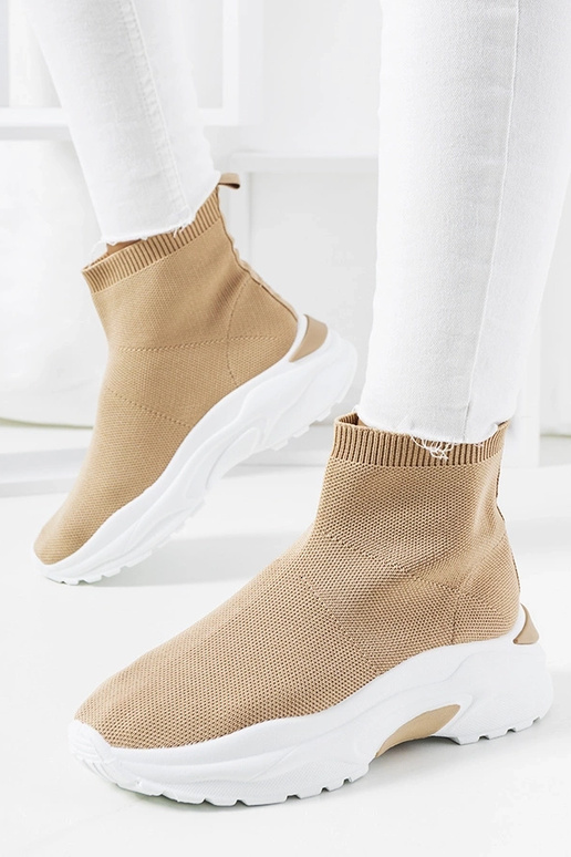 Brązowe wysokie sneakersy Melissa