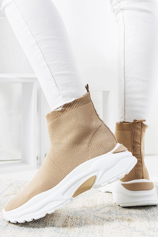 Brązowe wysokie sneakersy Melissa