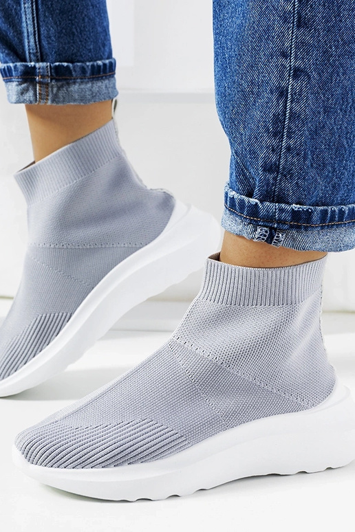 Szare wysokie sneakersy Jennifer