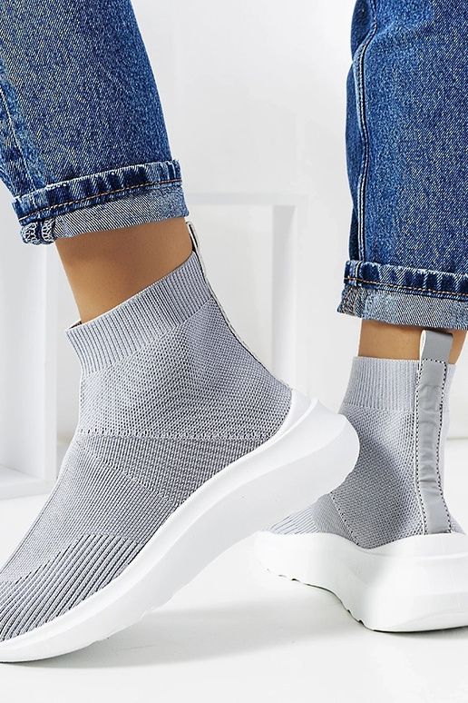 Szare wysokie sneakersy Jennifer
