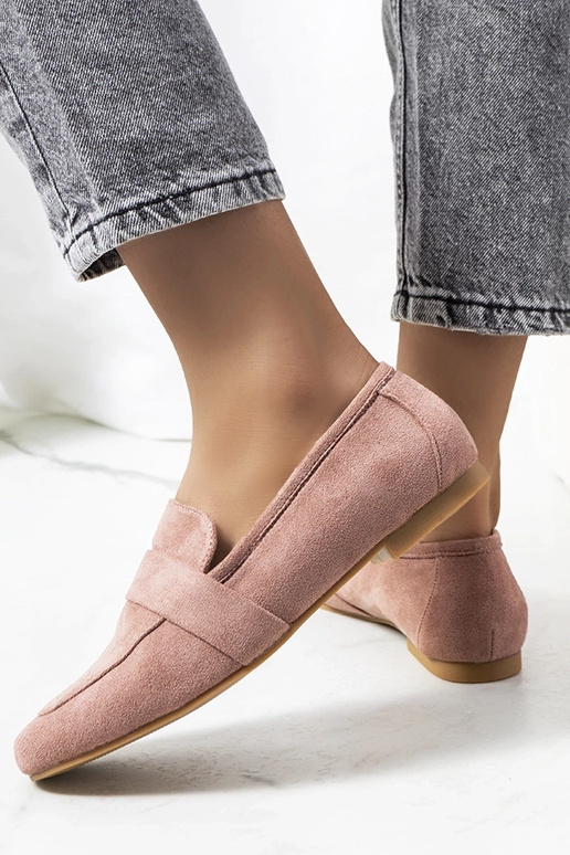 Różowe półbuty damskie Hanny