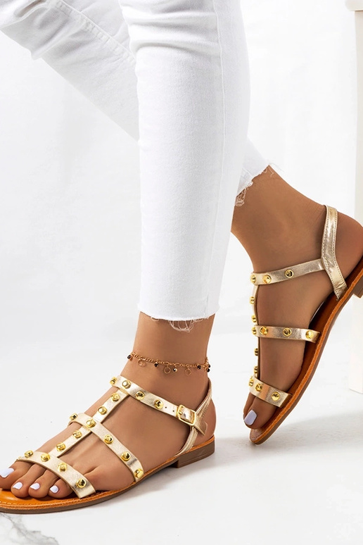 Złote metaliczne sandały Somerset