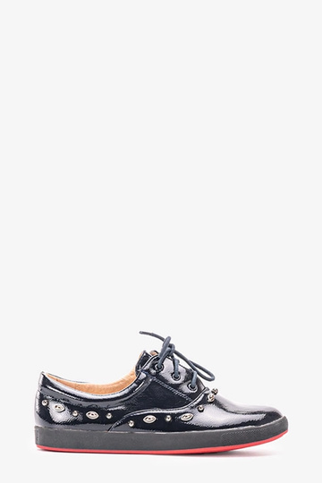 Granatowe lakierowane...