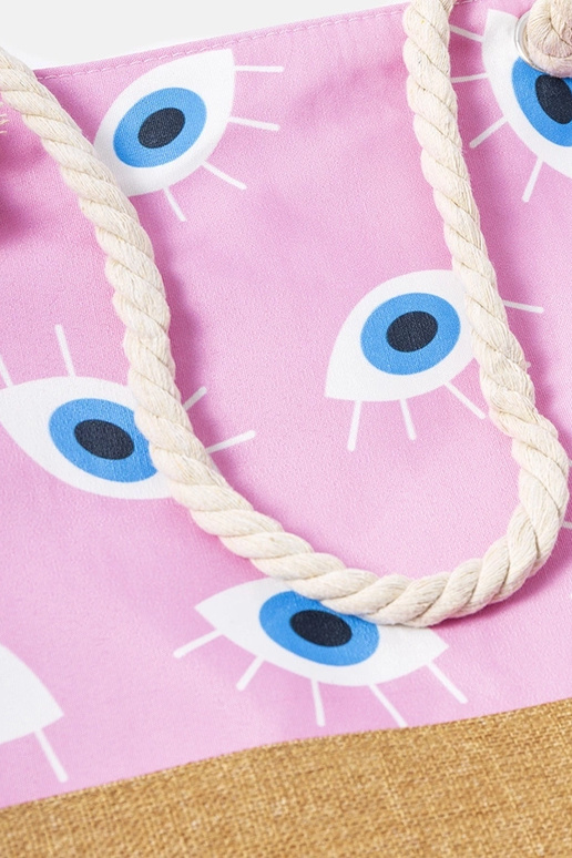 Różowa torba plażowa Elsina Różowa torba plażowa Elsina