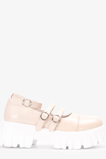 Beżowe półbuty na...