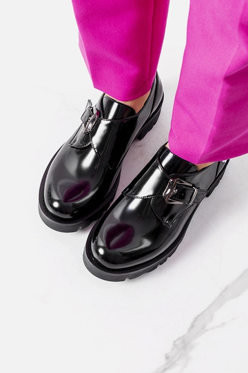 Czarne półbuty Lens 2