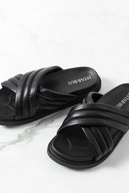 Beżowe klapki z łańcuchem Levy