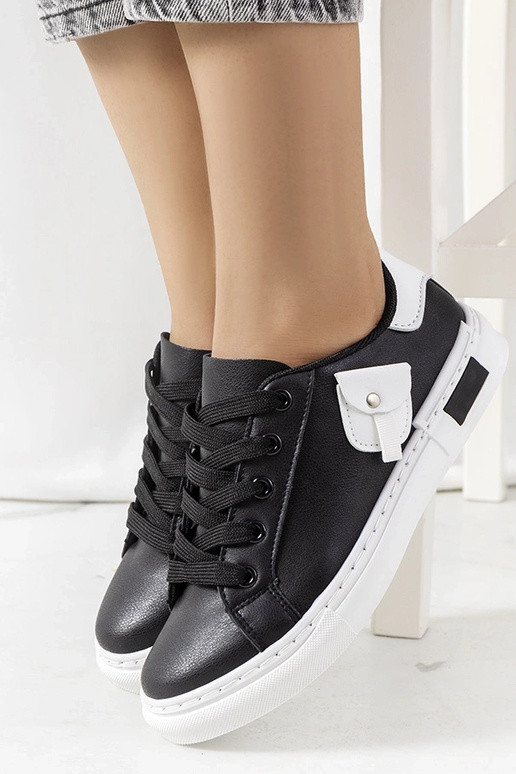 Czarne sneakersy damskie Frame