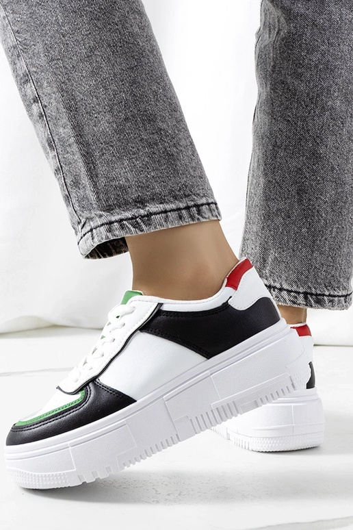 Czarne sneakersy damskie Mandib