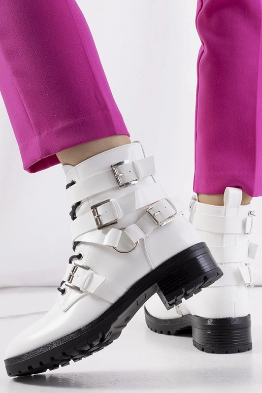 Białe botki Donsa Białe botki Donsa