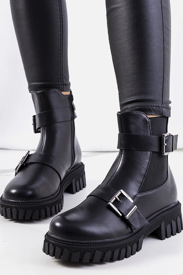 Black patent leather...