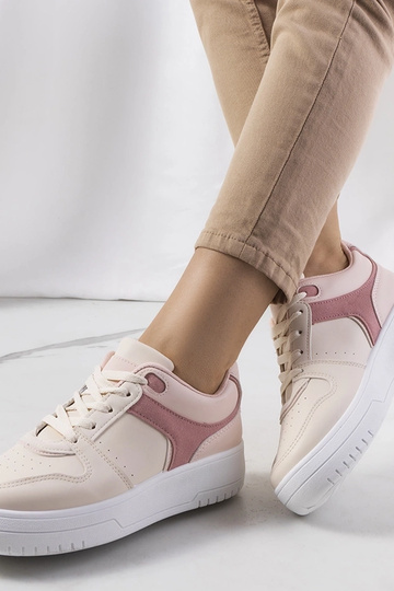 Beżowe sneakersy damskie Lins