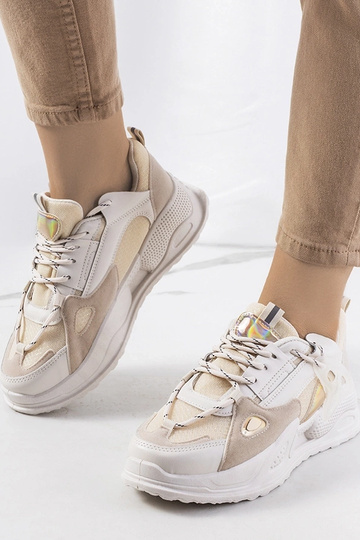 Beige Selma women's sneakers