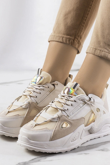 Beige Selma women's sneakers 2
