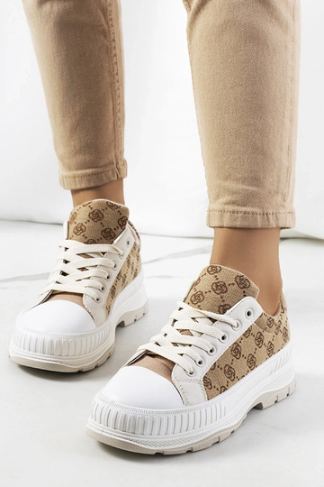 Beige Selma women's sneakers