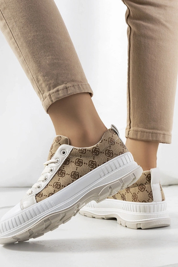 Beige Selma women's sneakers 2