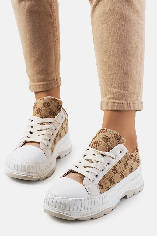 Beige Selma women's sneakers