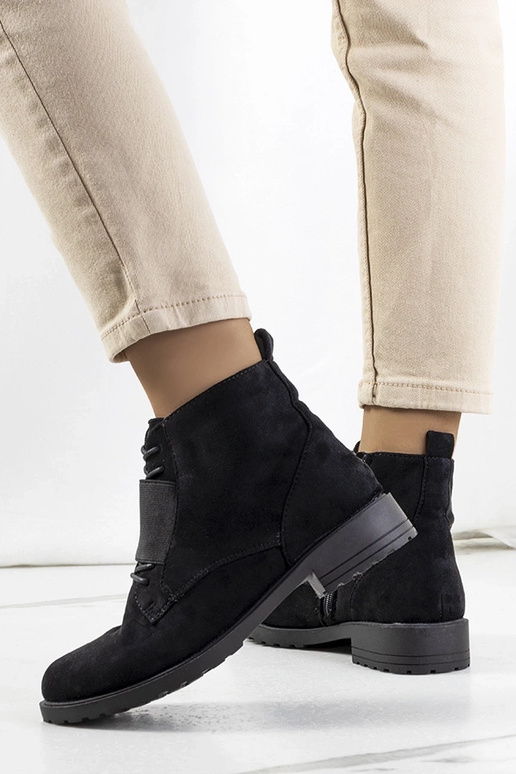 Czarne botki Manoella