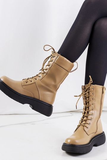 Brązowe botki ocieplane Sobrin 2