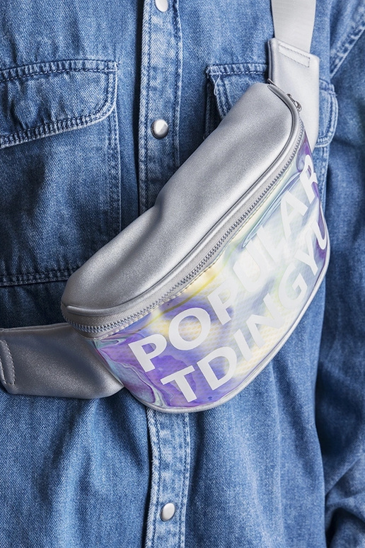 Green women's waist bag Big Star...