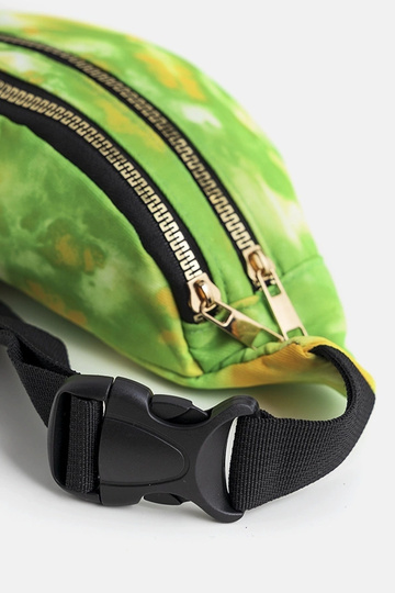 Green women's waist bag Big...