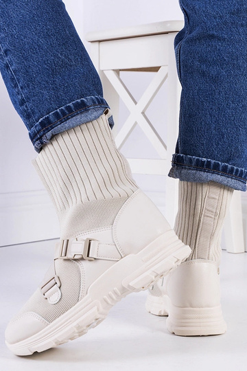 Beżowe sneakersy Saker 2