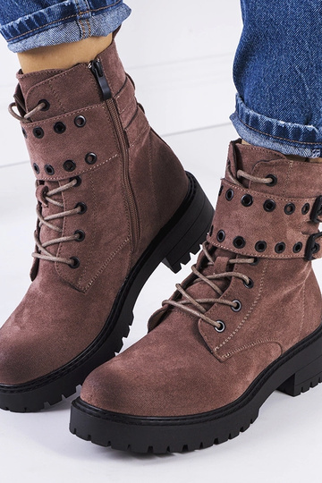 Brązowe traperki Fallkirk