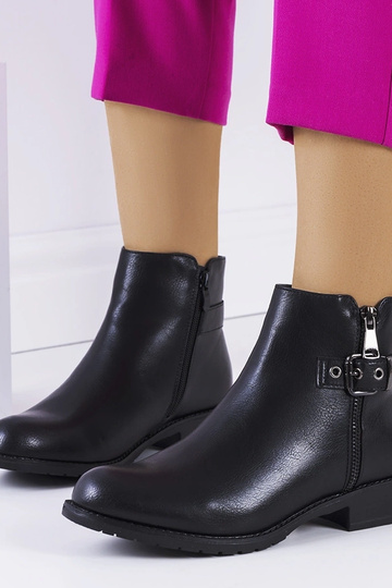 Czarne klasyczne botki Manila 2