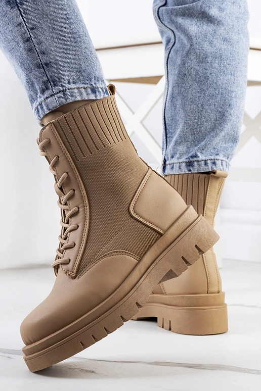 Brązowe traperki Lennon