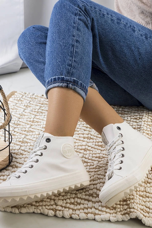 Białe trampki ocieplane Big Star...