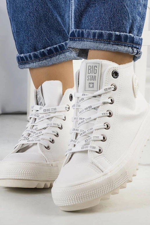 Białe trampki ocieplane Big Star...