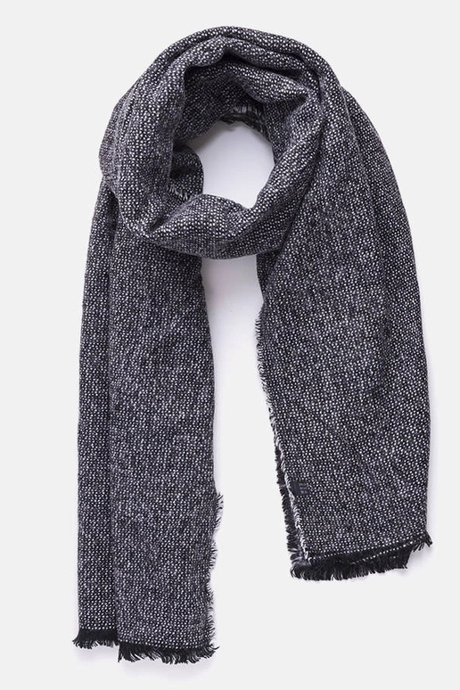 Grey cotton scarf Haddad