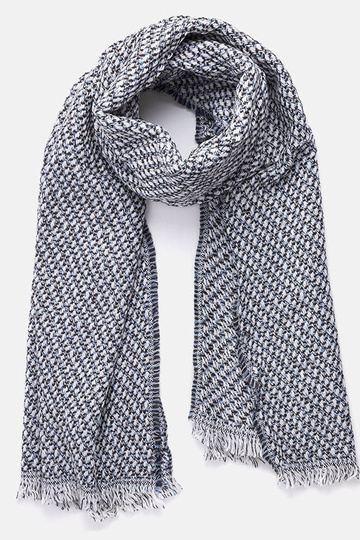 Niebieskobiały szalik Aria