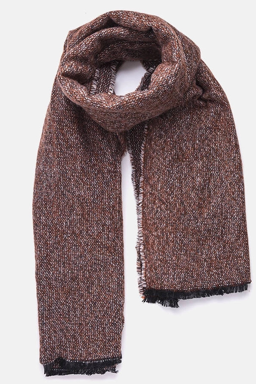 Grey cotton scarf Haddad