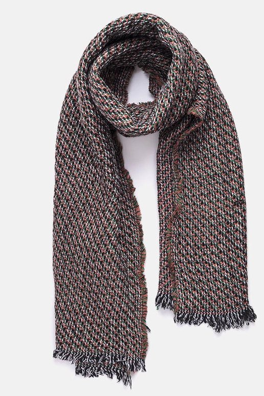 Grey cotton scarf Haddad