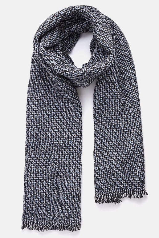Grey cotton scarf Haddad