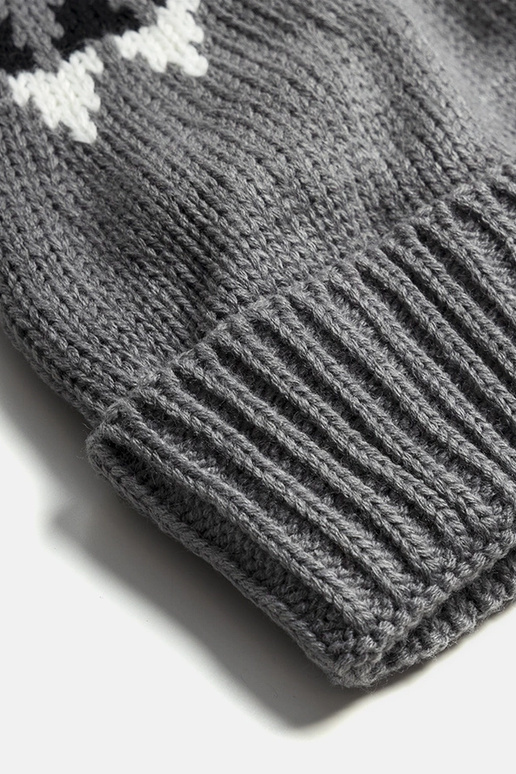 Women's maroon beanie with pompom Maysan