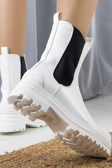 Białe botki damskie Crispo 2