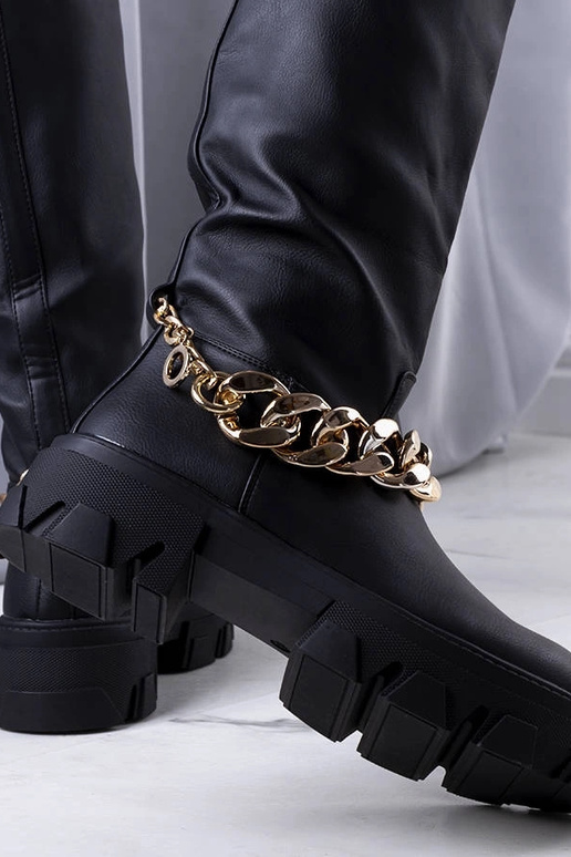 Black patent leather insulated boots... Black patent leather insulated boots...