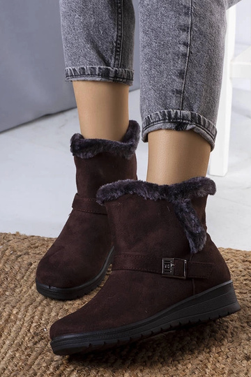 Black wedge heeled boots... 2