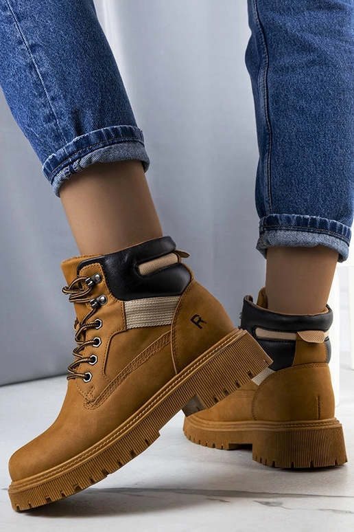 Brązowe ocieplane traperki Nadel