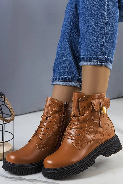 Black patent leather strada boots