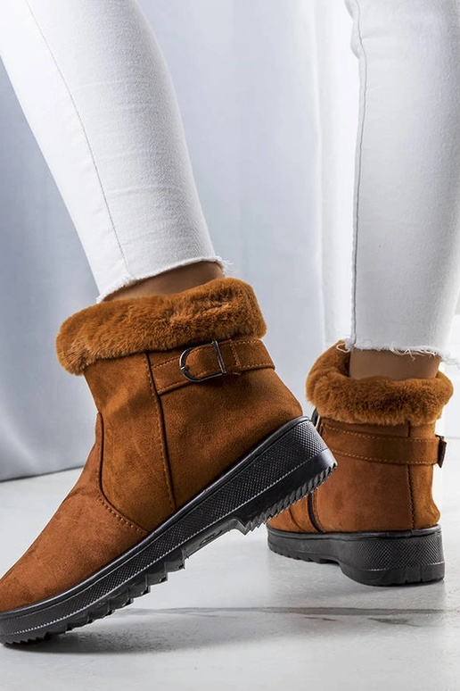 Grey snow boots with fur Madrigal