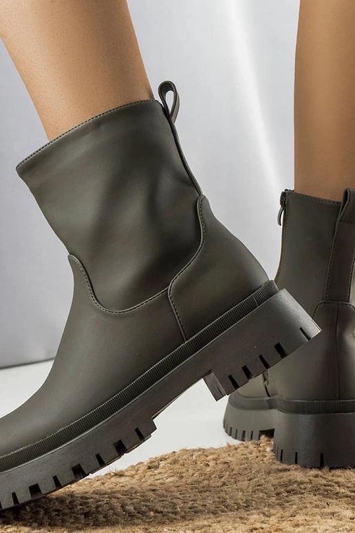 Black patent leather insulated boots...