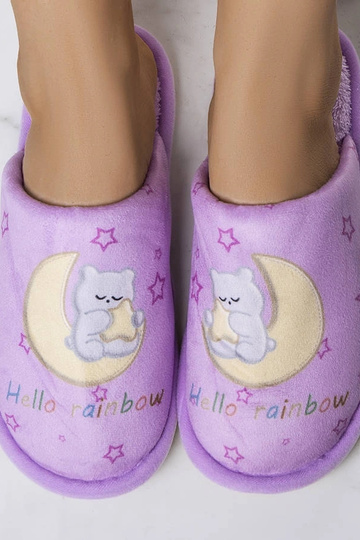 Fioletowe miękkie kapcie Rainbow moon 2