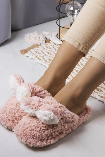 Black slippers with fur insulated Valle 2