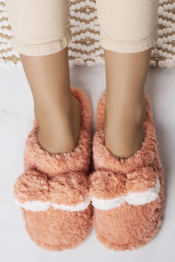 Black slippers with fur insulated Valle 2